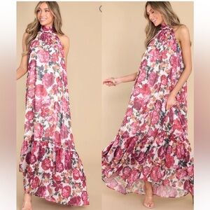 Red Dress Boutique high neck floral maxi dress